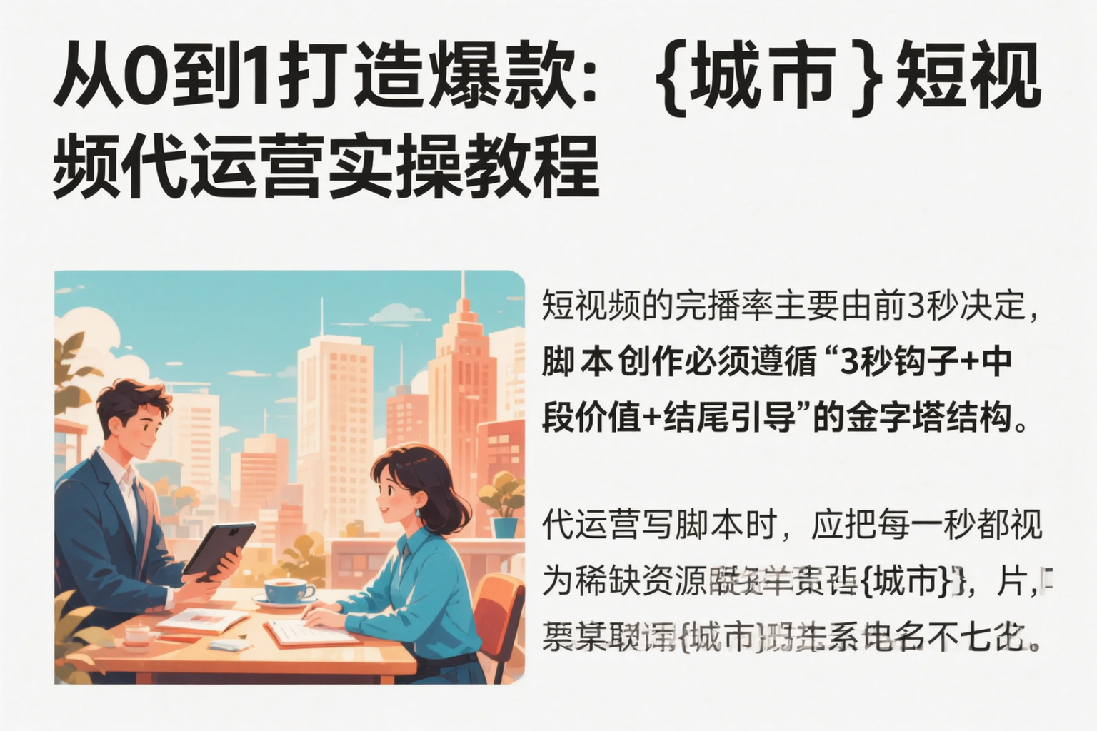 从0到1打造爆款：巴中短视频代运营实操教程