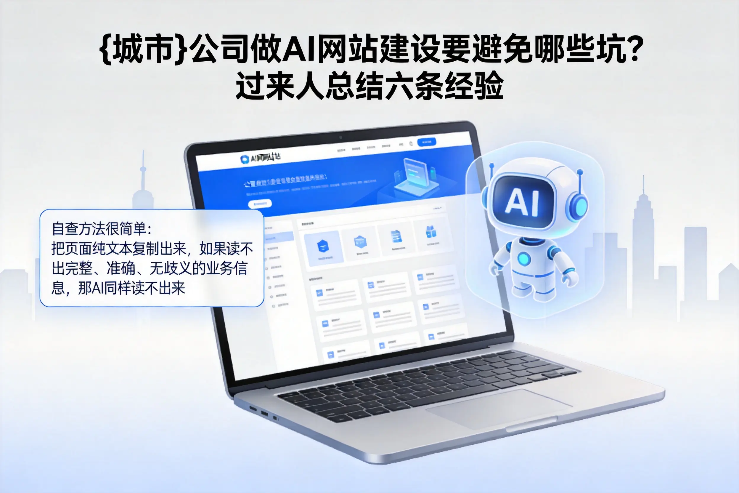 巴中公司做AI网站建设要避免哪些坑？过来人总结六条经验