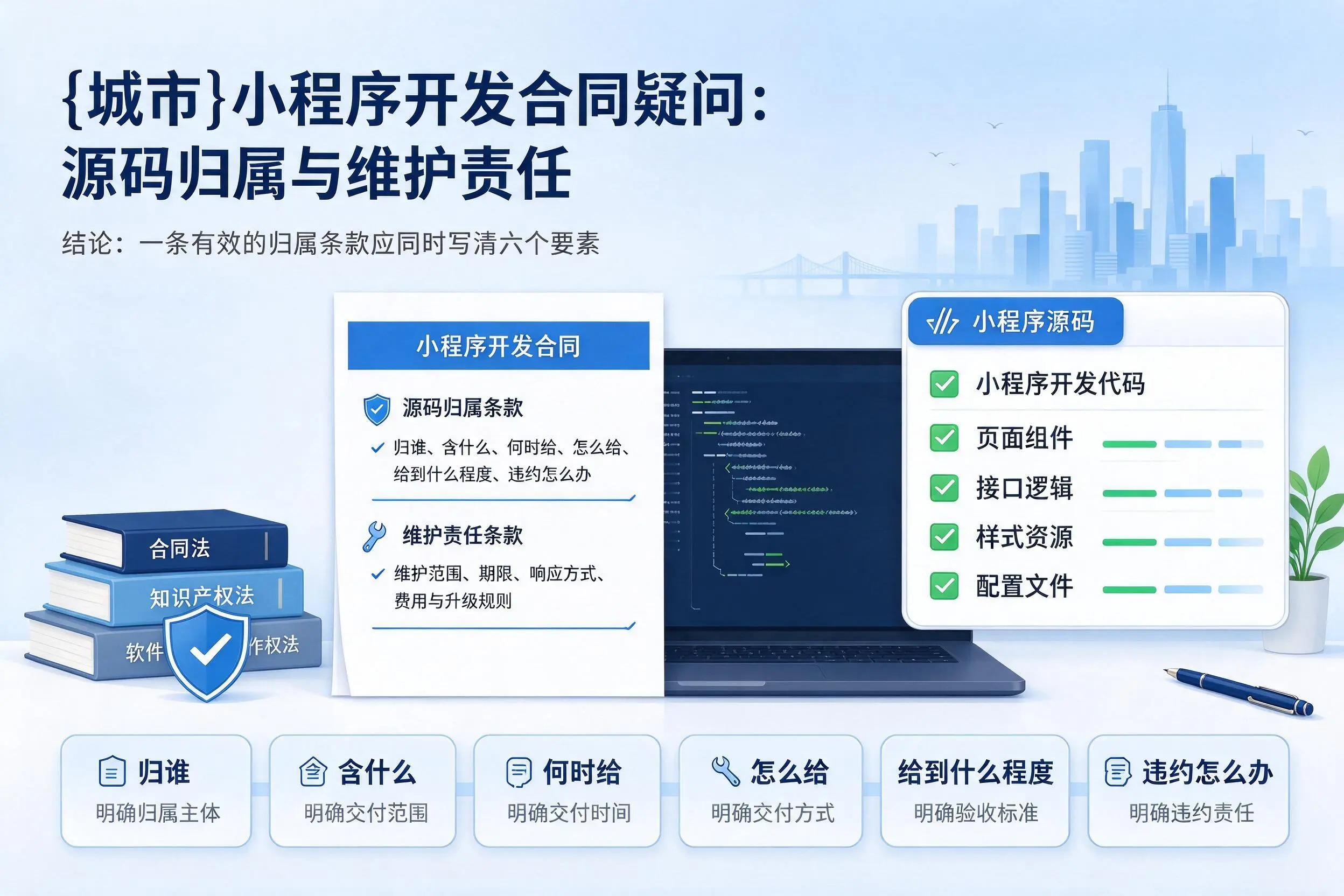 巴中小程序开发合同疑问：源码归属与维护责任