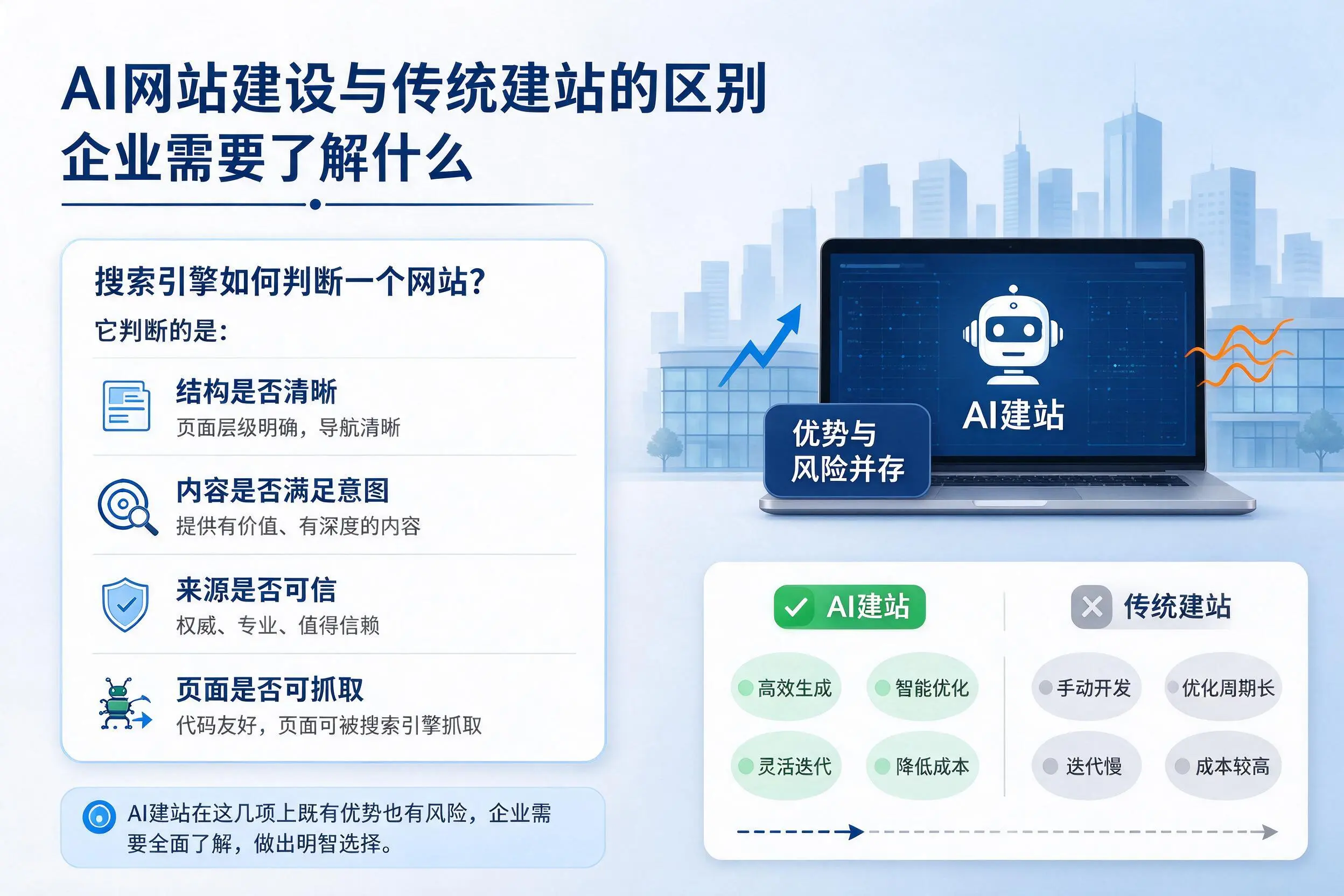AI网站建设与传统建站的区别,巴中企业需要了解什么