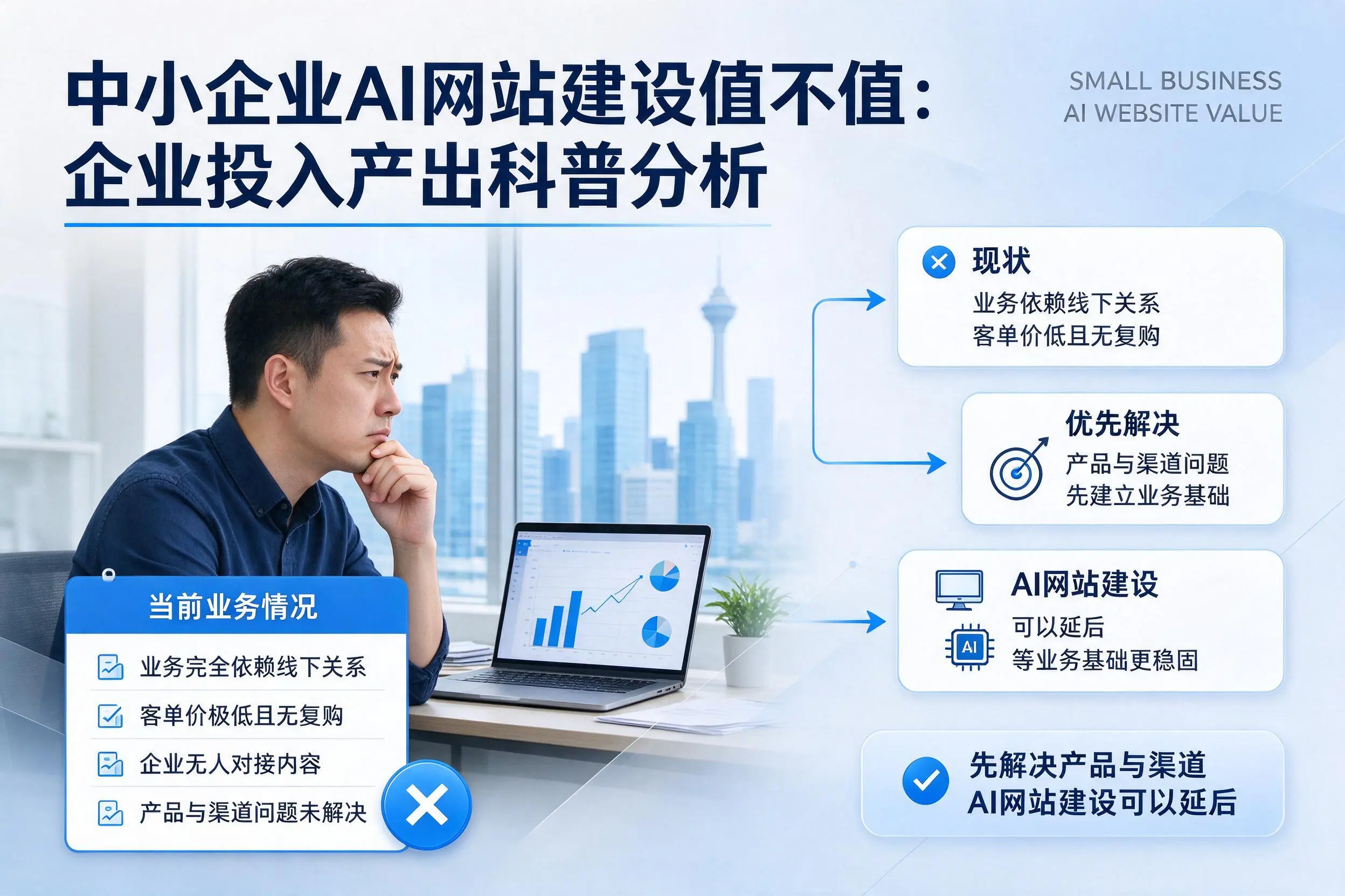 中小企业AI网站建设值不值:巴中企业投入产出科普分析