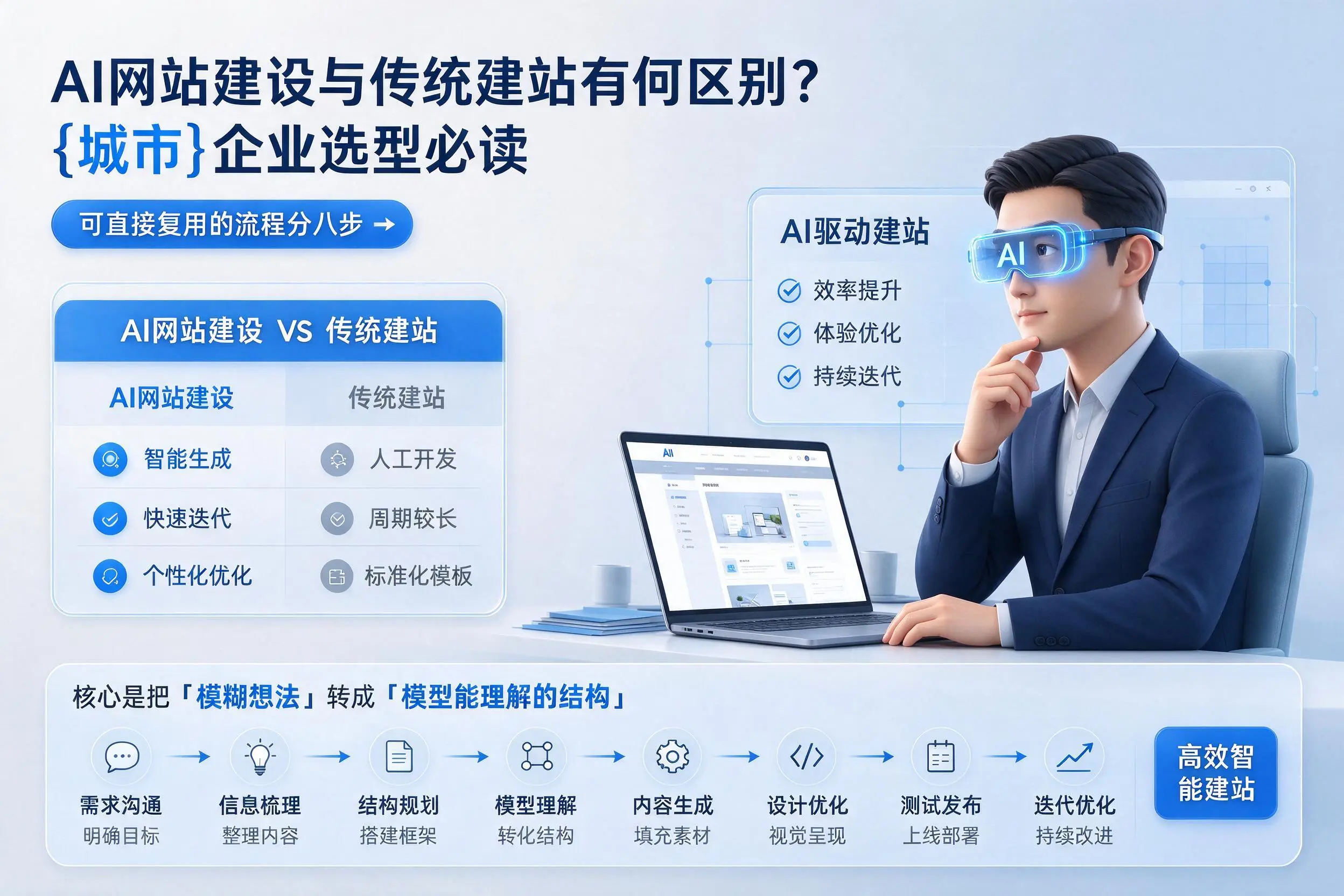 AI网站建设与传统建站有何区别？巴中企业选型必读