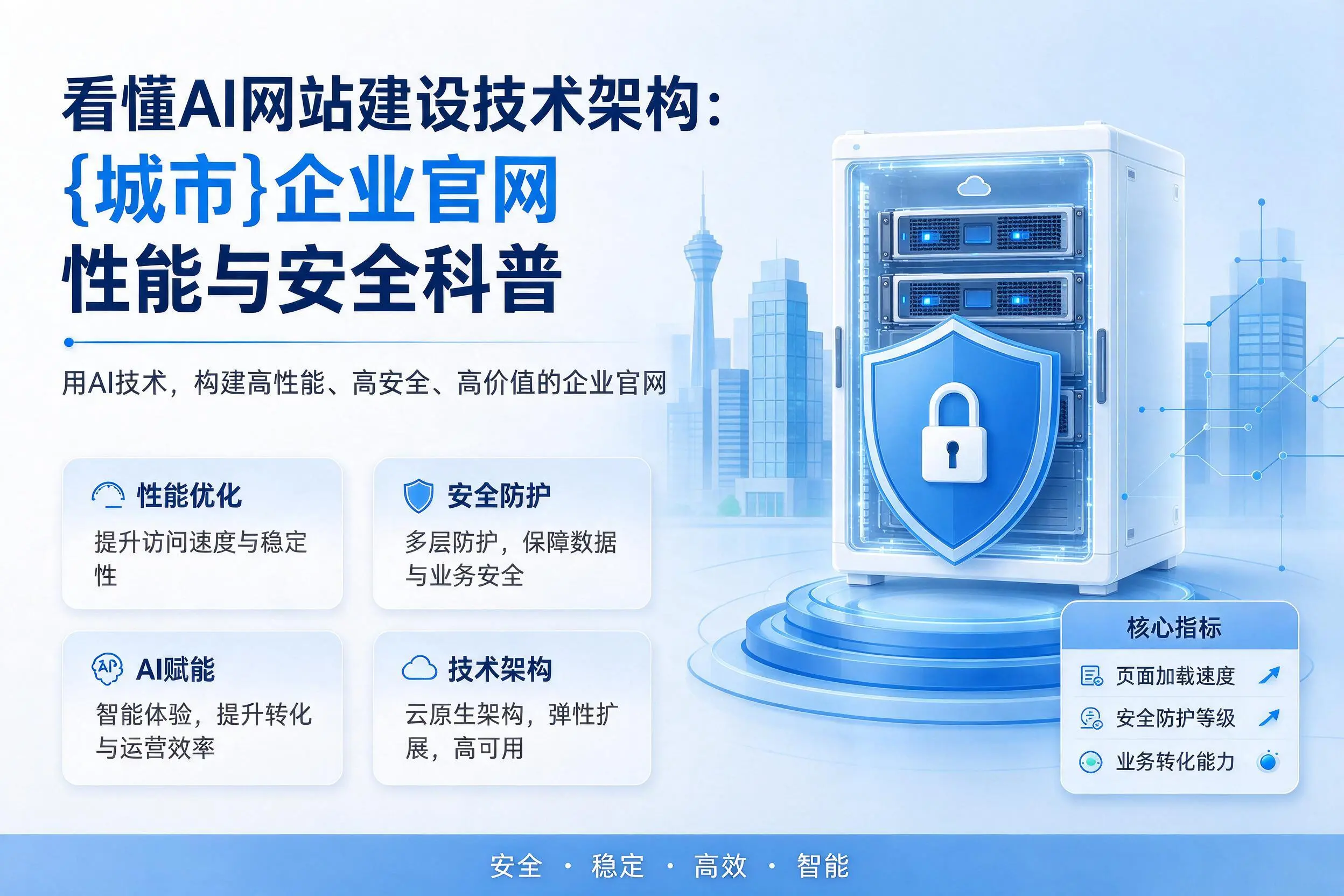 看懂AI网站建设技术架构：巴中企业官网性能与安全科普