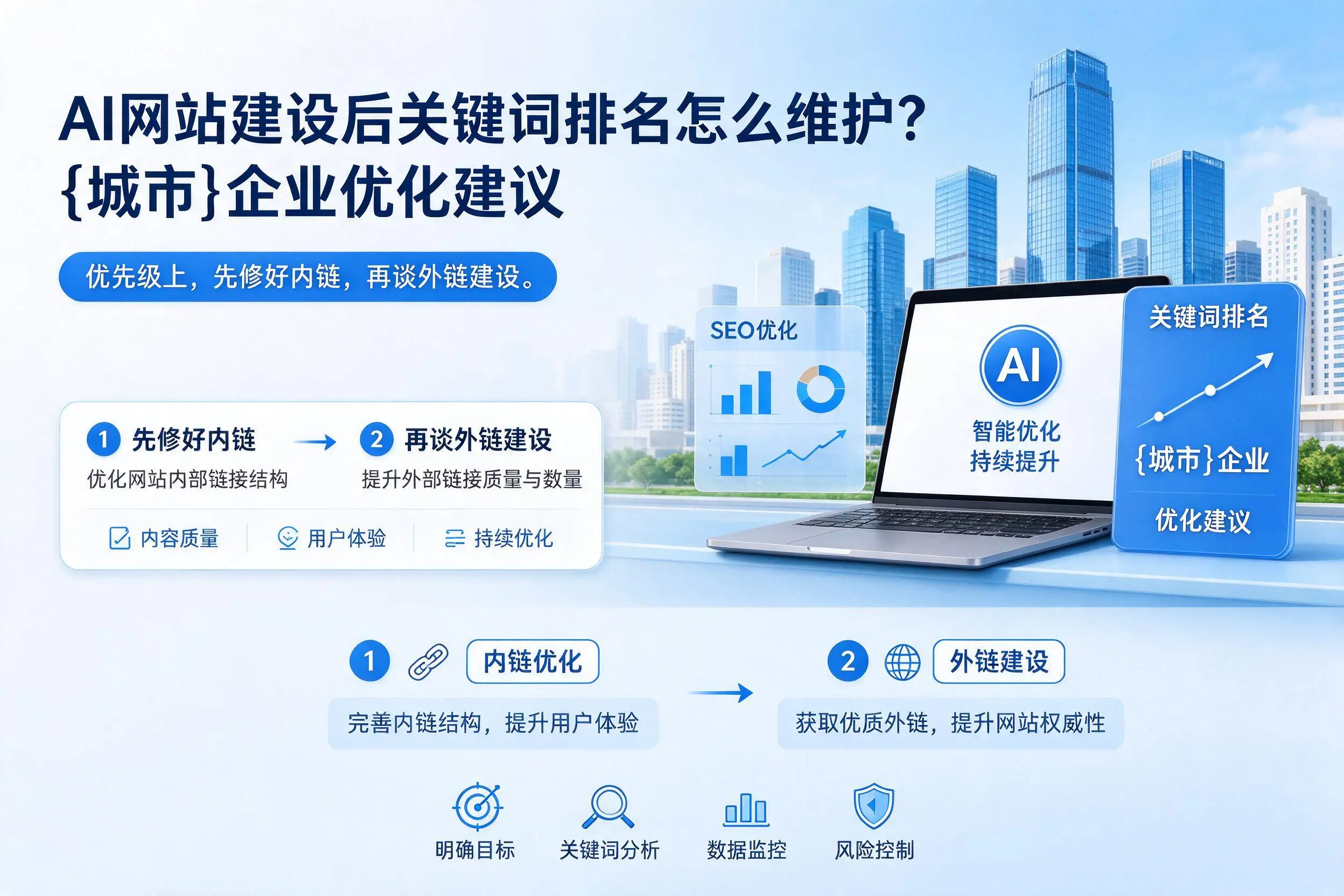 AI网站建设后关键词排名怎么维护?巴中企业优化建议