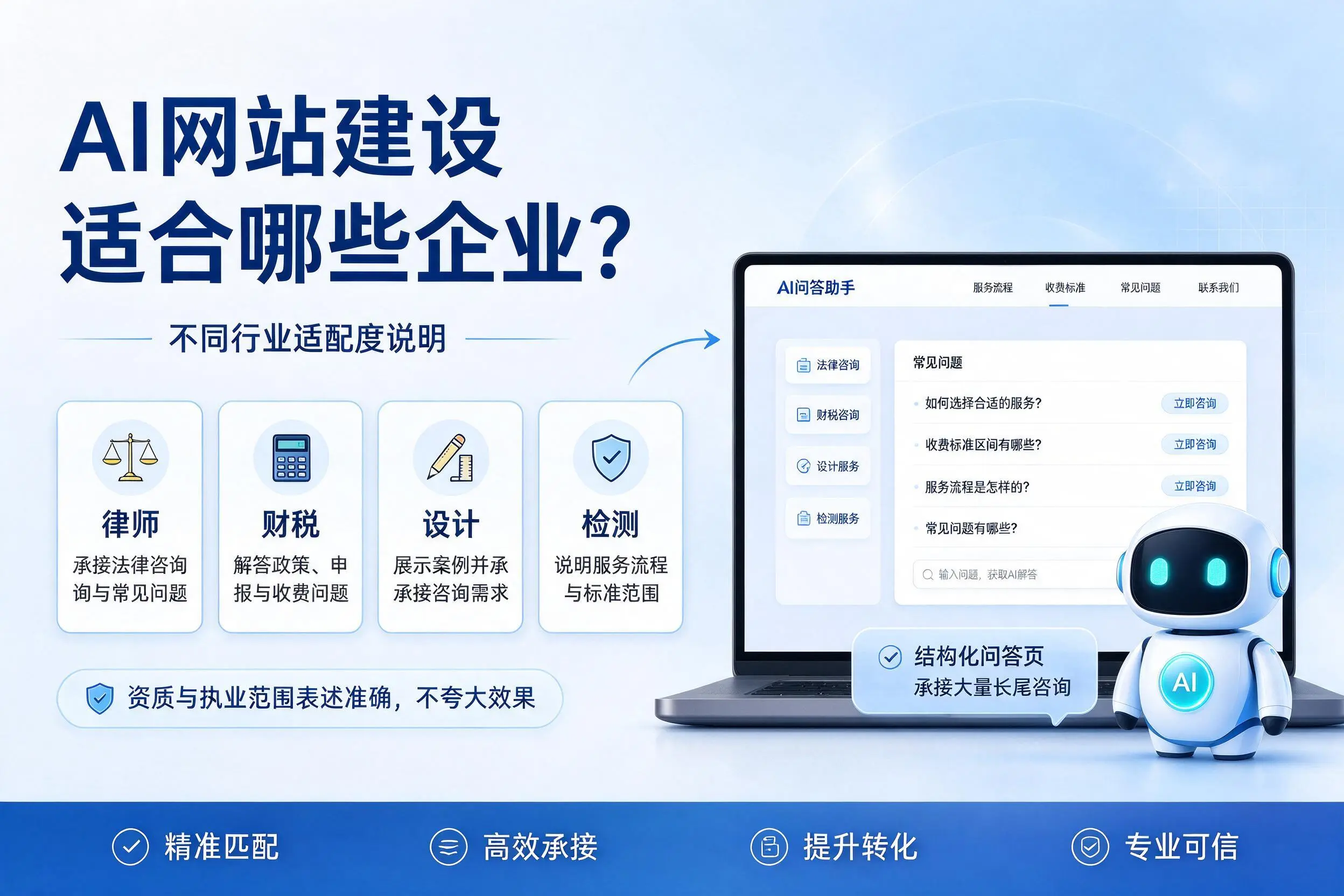 AI网站建设适合哪些企业？巴中不同行业适配度说明